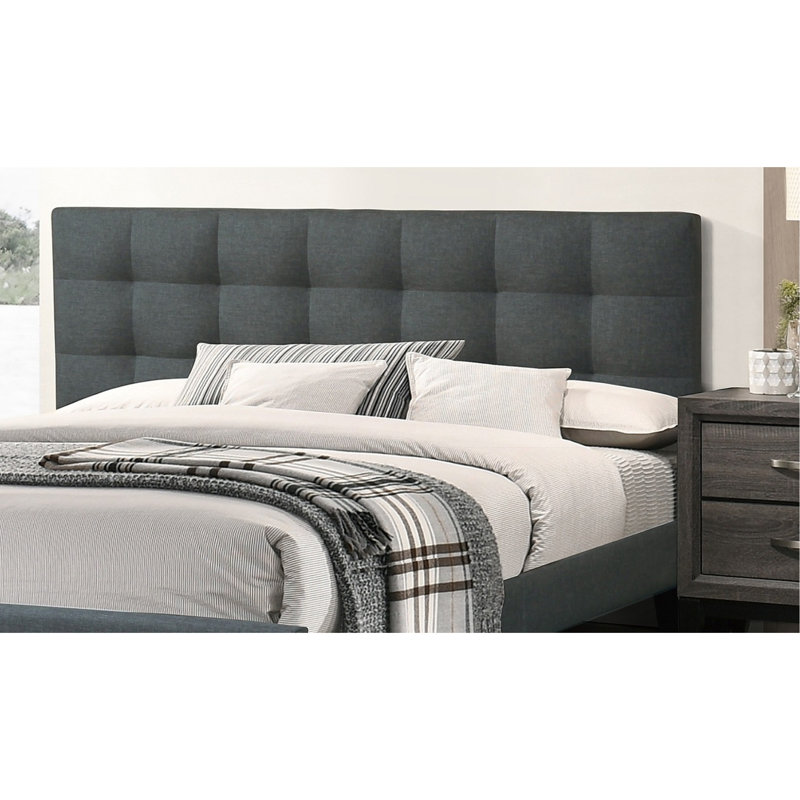 Mobilier de chambre à coucher moderne avec lit de taille très grand lit californien capitonné 1pc