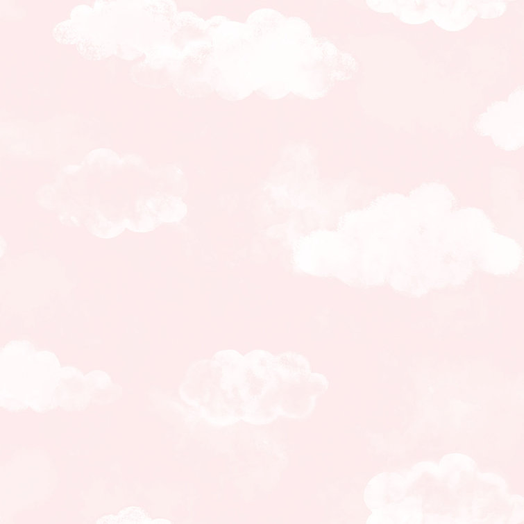 Tiny Tots 2 Billowing Clouds Design 33' L x 21" W Wallpaper Roll