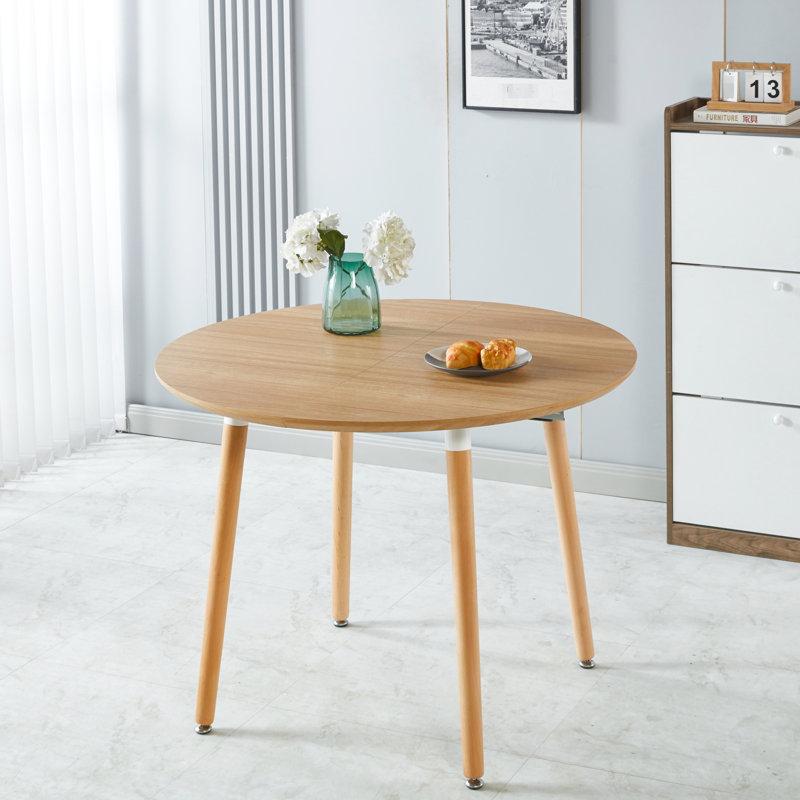 Oak - Colored Extensible Table For Dining Or Office Use, Top, Metal Legs, 140x100x75cm, Exquisite Design Traits Table, Colored, Unique Elements
