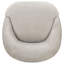 Fauteuil d'appoint pivotant Leon Chenille beige-133277213