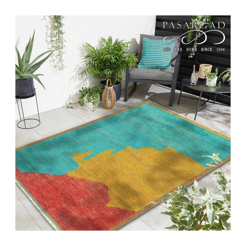 Tapis unique en laine 4 pi x 6 pi Natelie