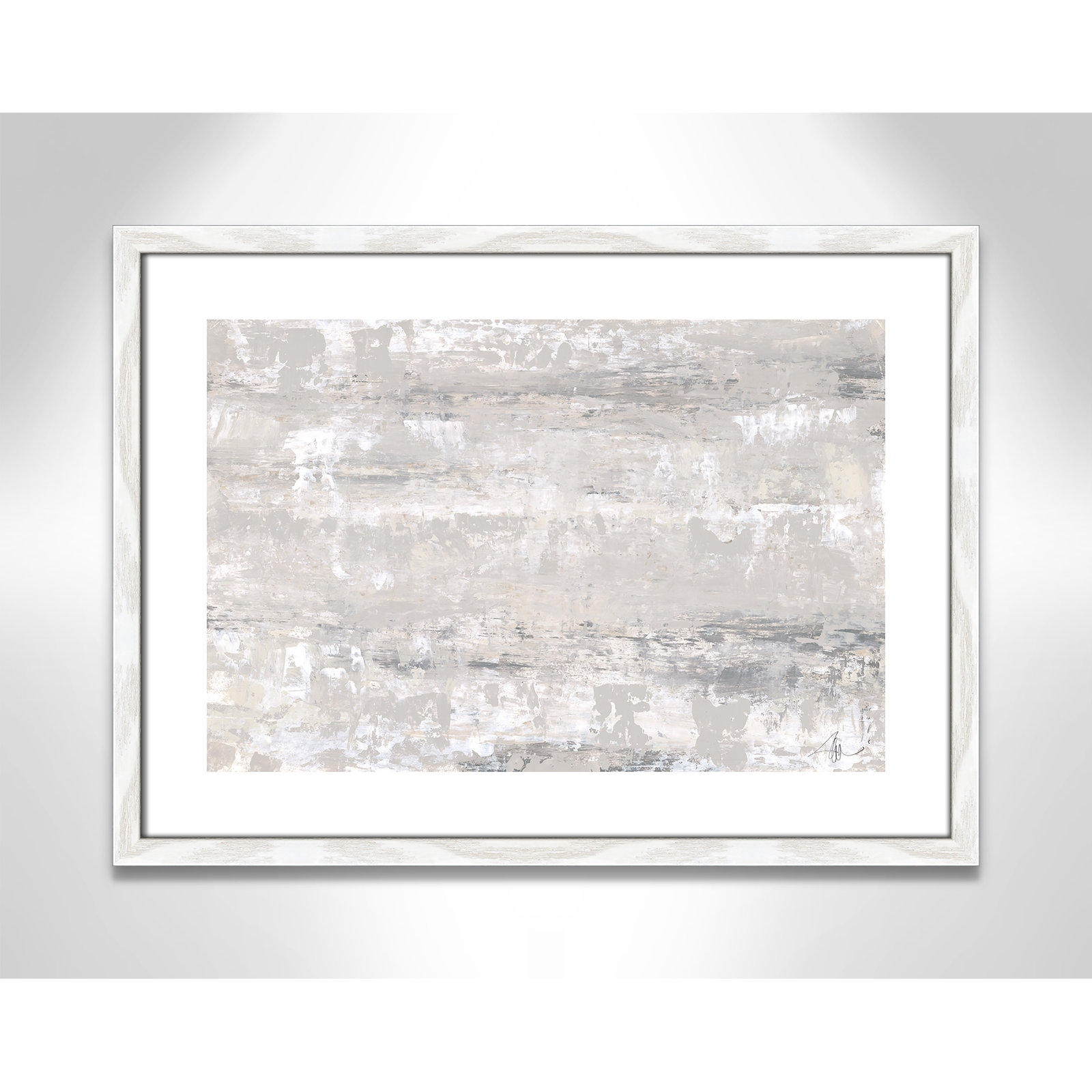 Desert Winds by Filippo Ioco - Print, White Wood Framed Paper, 17" H x 23" W x 0.75" D