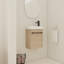 Meuble-lavabo mural avec lavabo-1244931817