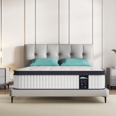 Matelas en mousse viscoélastique imprégnée de cuivre mi-ferme 12 po et 14 po