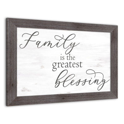 «Family Blessing», reproduction encadrée