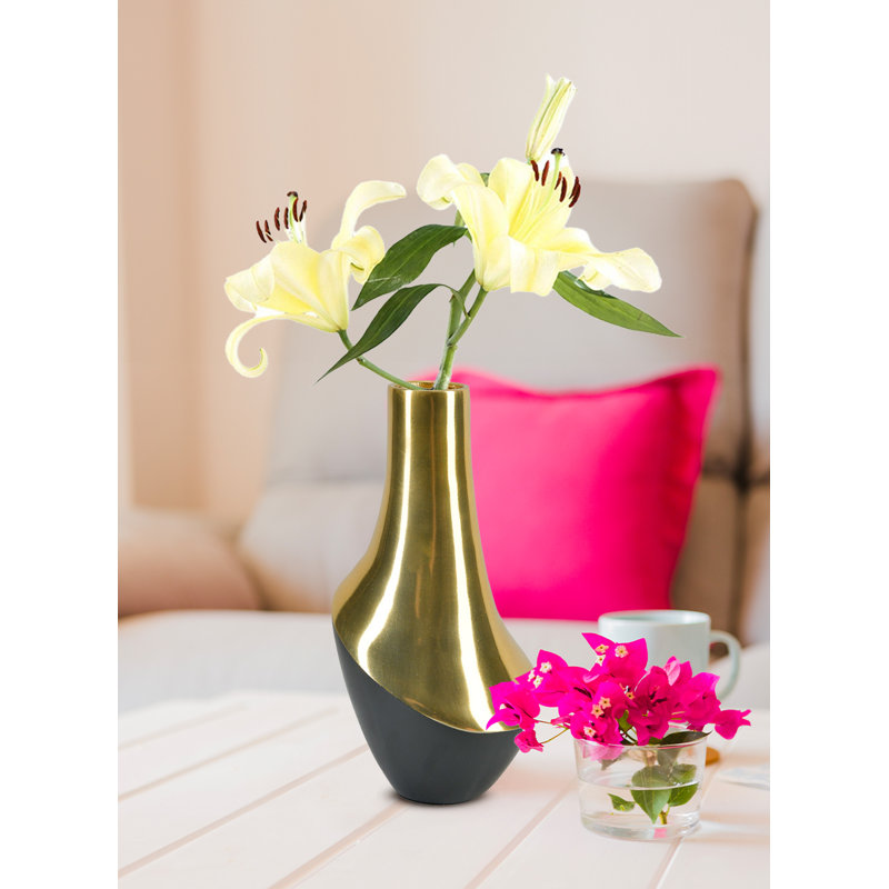Siebolt Stainless Steel Table Vase, 8" H x 4.5" W x 4.5" D