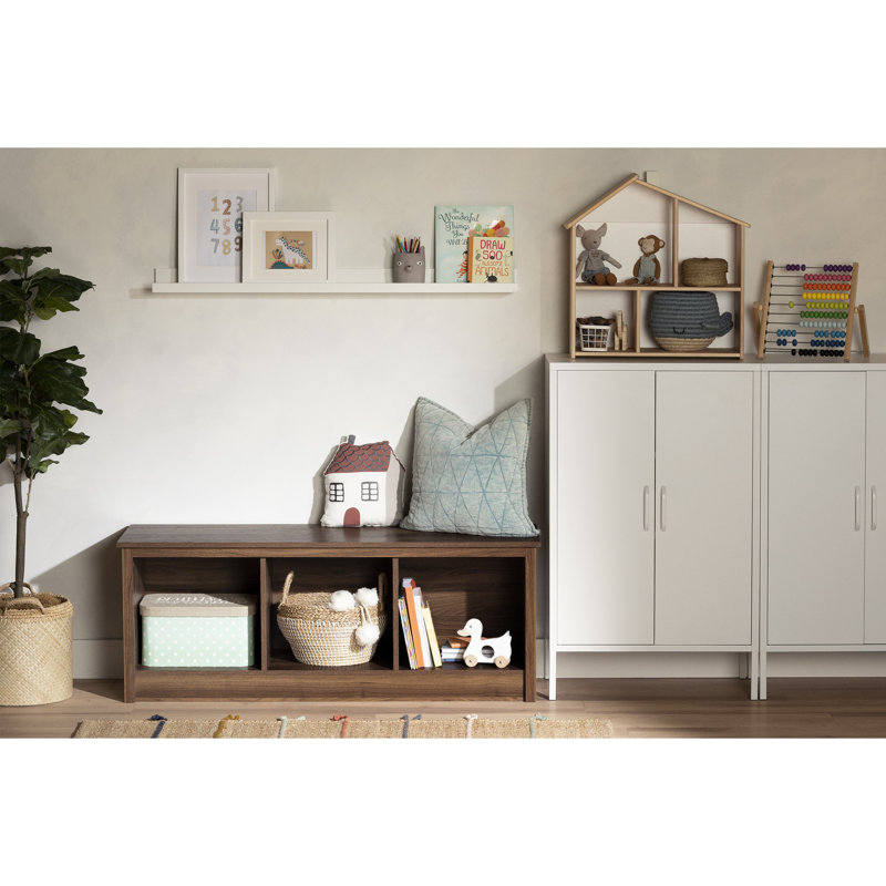 Banc de rangement Toza, Marron foncé