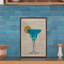 « blue margarita », reproduction d’impression encadrée-21849262