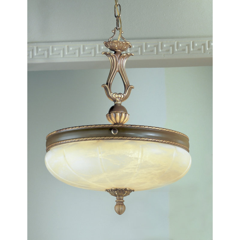 Comfrey 5 - Light Unique/Statement Pendant, Without Crystal, Victorian Bronze