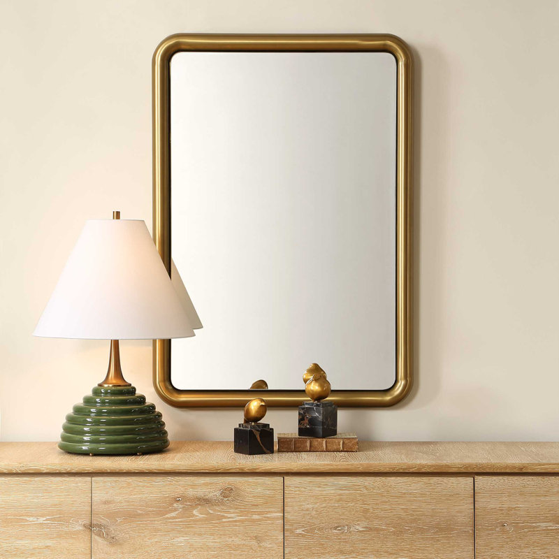 Uttermost Atkinson Modern Brass Mirror