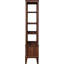 Bibliothèque en bois massif H 77 "x l 32" Walnut Grove