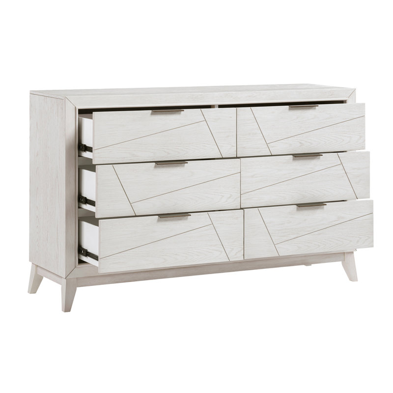Commode de finition blanche antique avec tiroirs de rangement