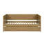 Lit de jour simple en bois avec couchette