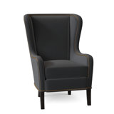 Aurora Leather Wingback Chair