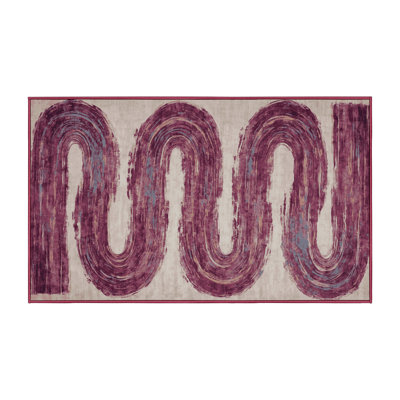 Tapis rouge soyeux et moelleux