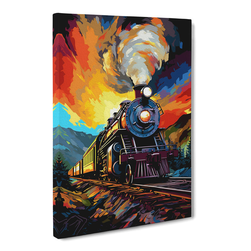 Steam Train Pop - Print, 76cm H x 50cm W x 3cm D