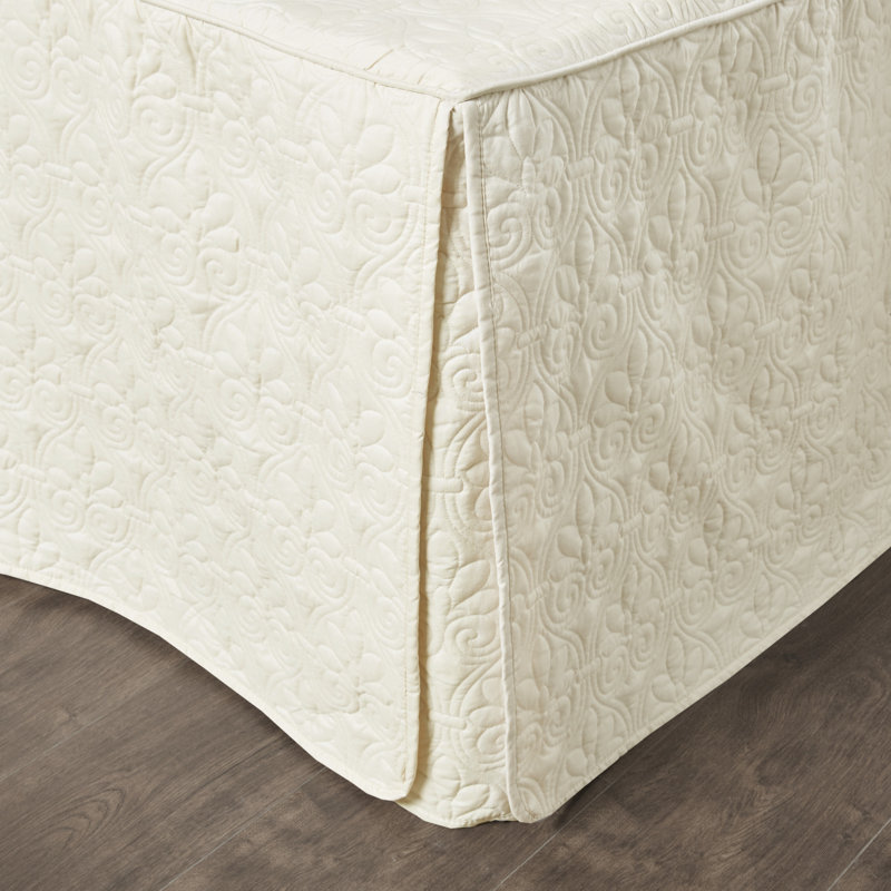 King Cream Microfiber Quilted Bedspread Set with Shams