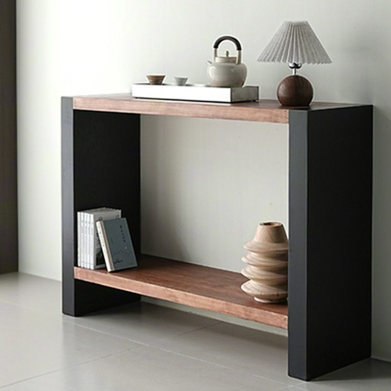 Mid-Century  Modern Solid Wood Console Table, 33.5" H x 43.3" W x 13.8" D