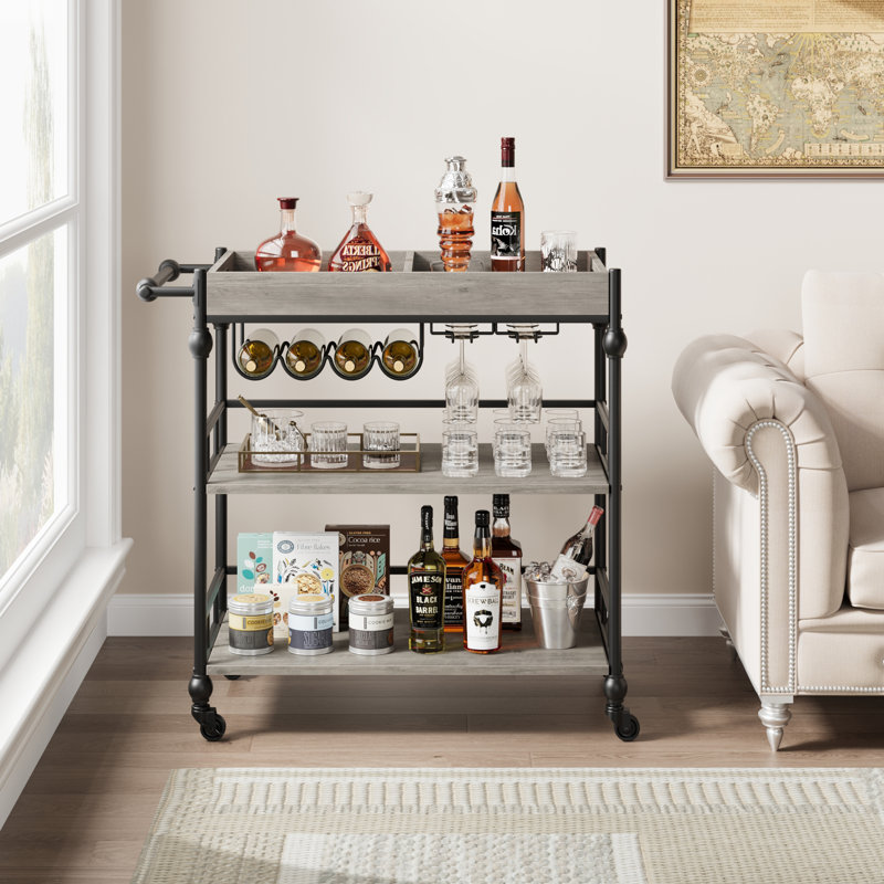 86.5cm W Iron Storage Rack, Grey