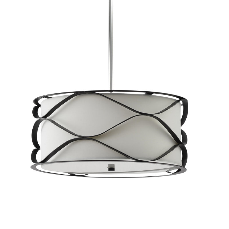 Luminaire suspendu cylindrique à 1 lumière Alijandra