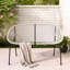51.92'' Wide Curved Iron Loveseat-942578748