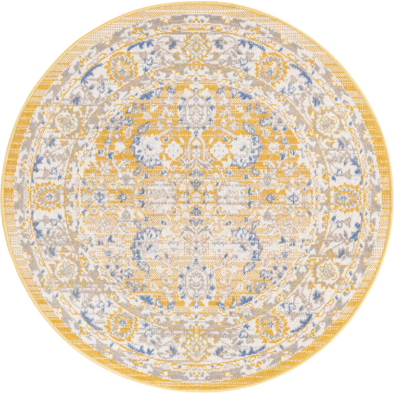 Denena Oriental Indoor Rug, Round 3'3"