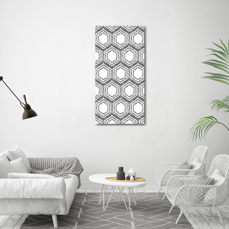 Athanasia Geometric Background - Wrapped Canvas Print
