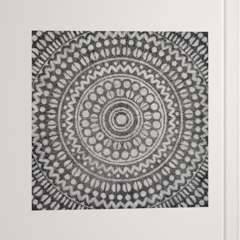 Mono Diadem Glitter Print by Beverly Fuller, Glass Coat