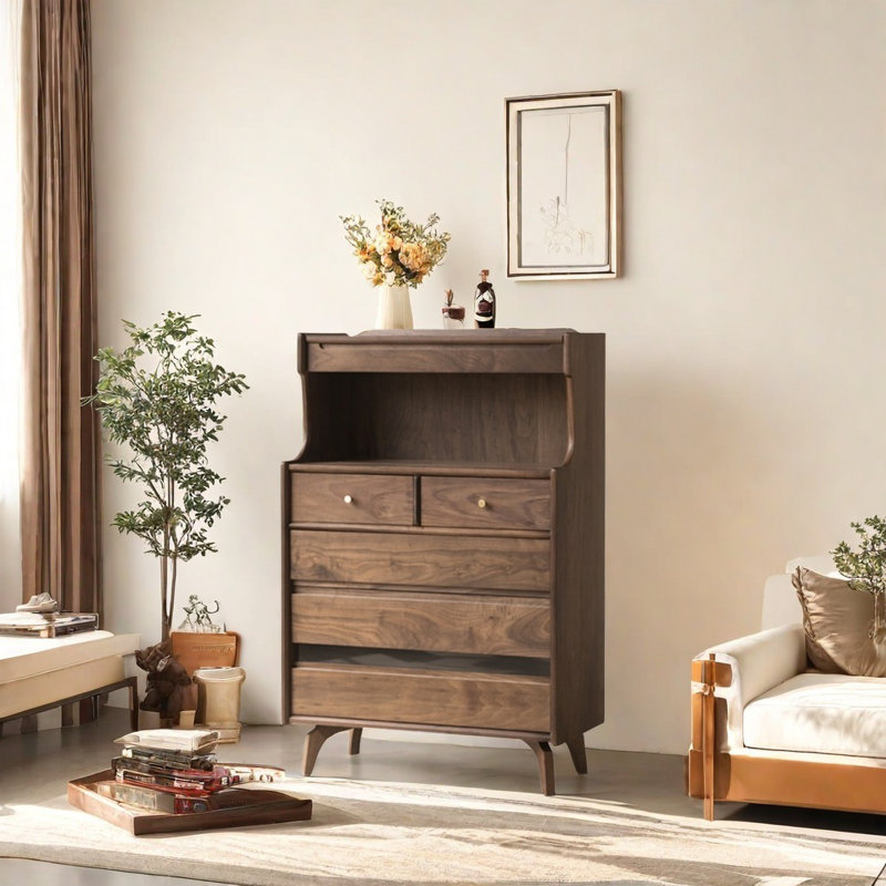 Multifunctional Black Walnut Dresser