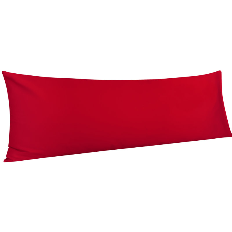 Housse de coussin en coton de qualité égyptienne, taie d'oreiller en satin de coton à densité de tissage 500 fils avec fermeture à enveloppe, 20 x 54 pouces - NTBAY