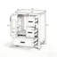 Meuble-lavabo de 24 po avec lavabo en céramique-320029653