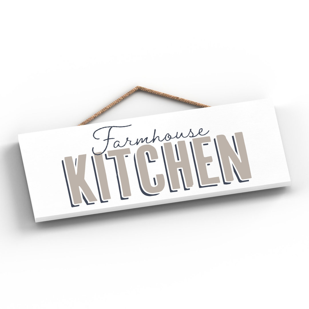 Vivid Squid Wholesale Farmhouse Kitchen - No Frame Print on Wood