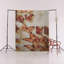 Tapis décoratif moderne à motif papillon beige et orange Mira-2062600641