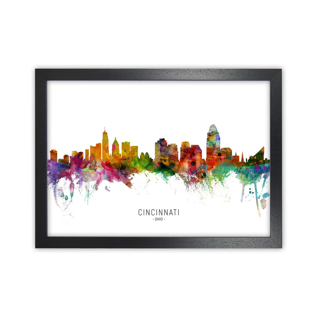 Cincinnati Ohio Skyline by Michael Tompsett - Graphic Art Print