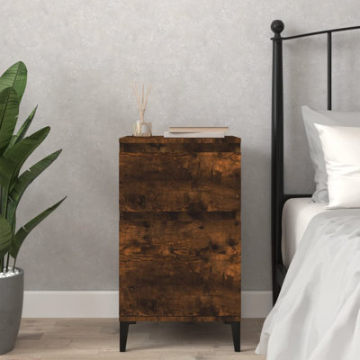 Figaro 40cm W Manufactured Wood,Metal Bedside Table