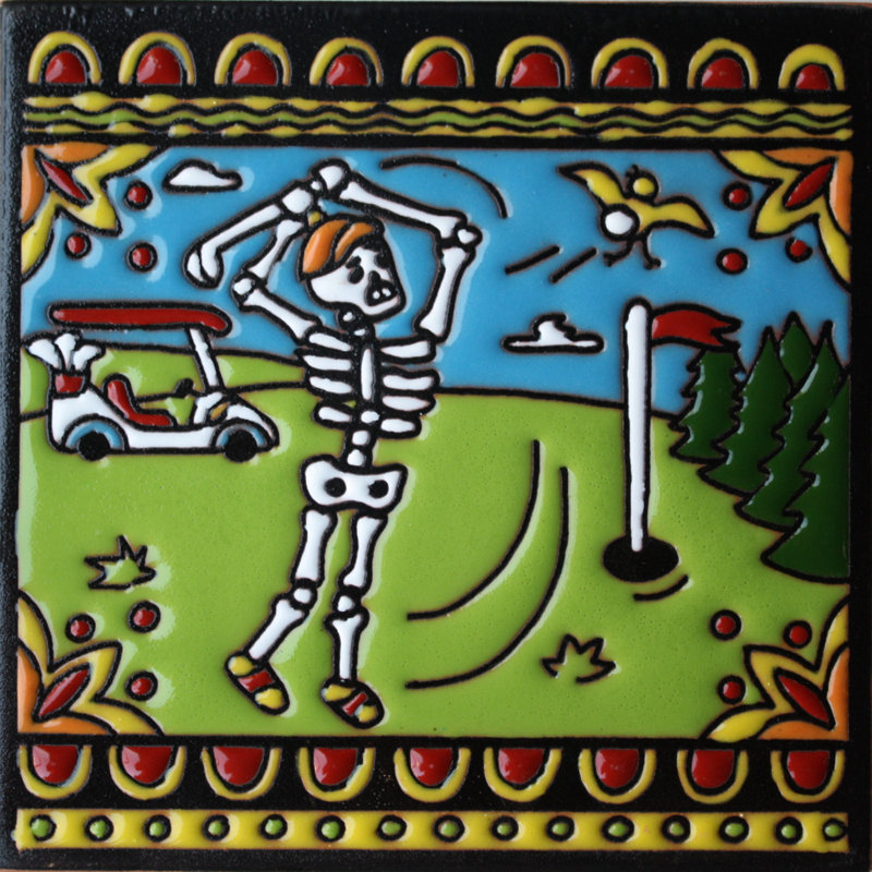 TalaMex Golf. Carreau d'argile Day-Of-The-Dead
