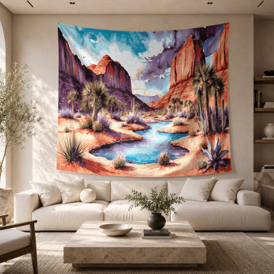 Tapisserie murale Paysages du Sud-Ouest Oasis du Désert