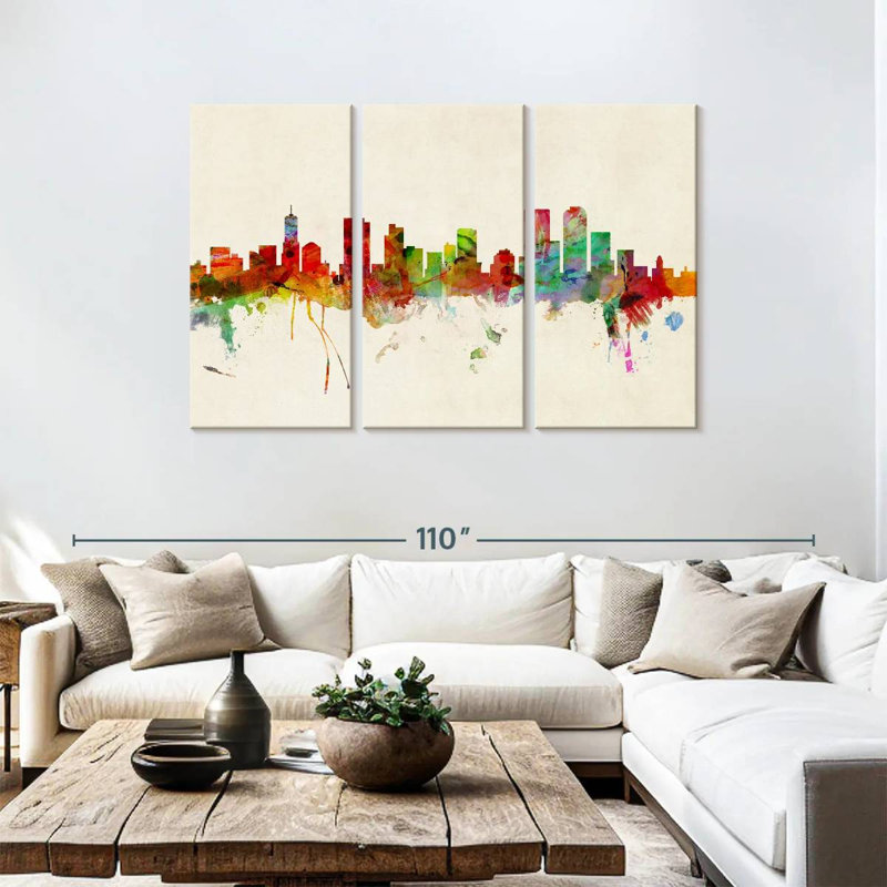 Sireci Denver Colorado Skyline III, 48" H x 74" W