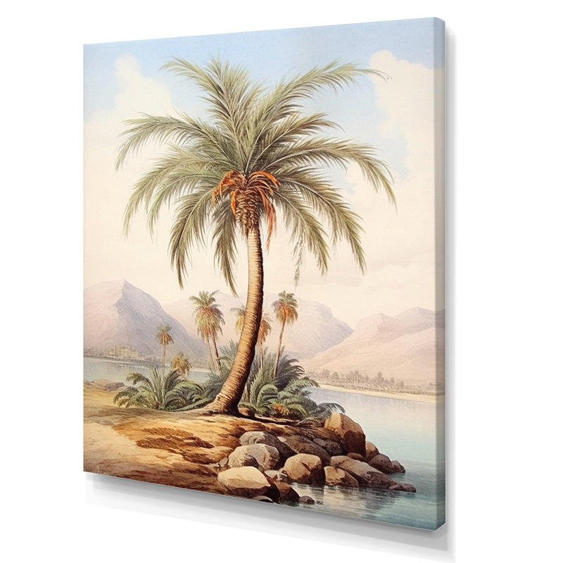 Minimalisme Palm Paradise, Toile tendue, H 32 po x l 16 po x P 1 po