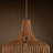 Almendarez 1-Light Rattan Pendant with Brass Finish