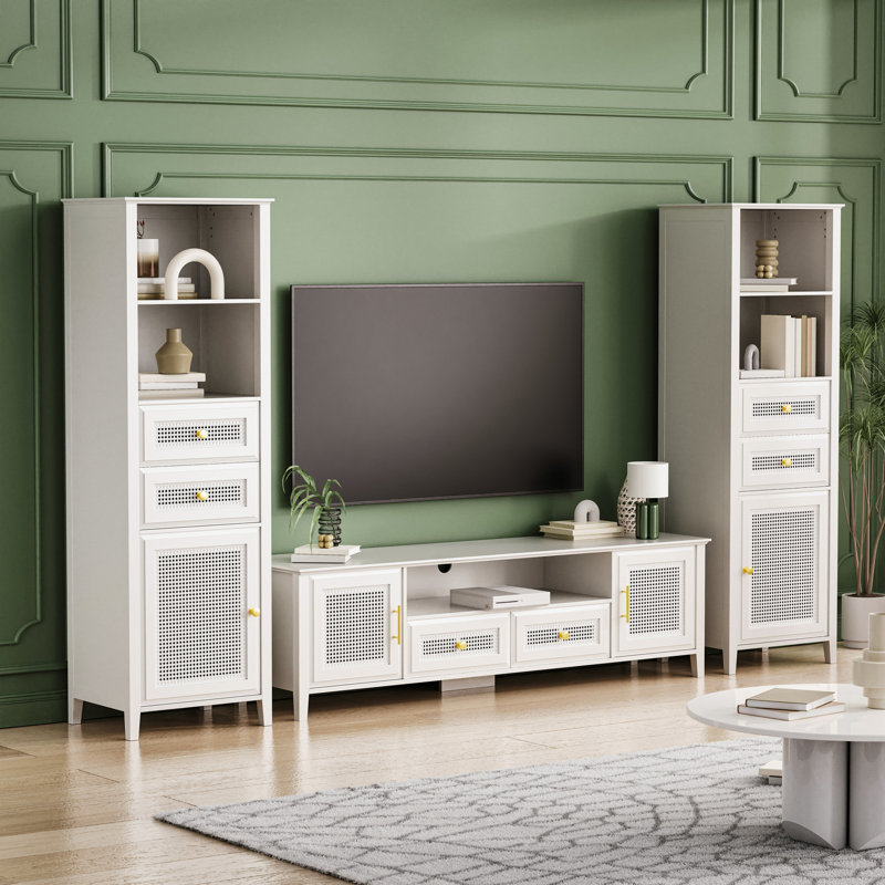 Crédence de rangement l 102,1 po Altura, Blanc