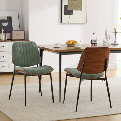 Ensemble de 2 chaises de salle à manger de style Mid-Century