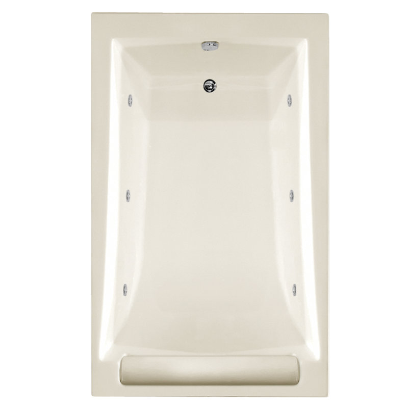 Regal 70'' L Bathtub, Biscuit, Matte Black