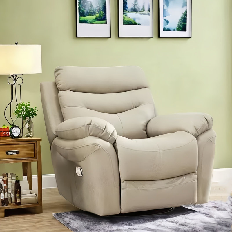 Fauteuil inclinable paresseux de qualité, Similicuir beige