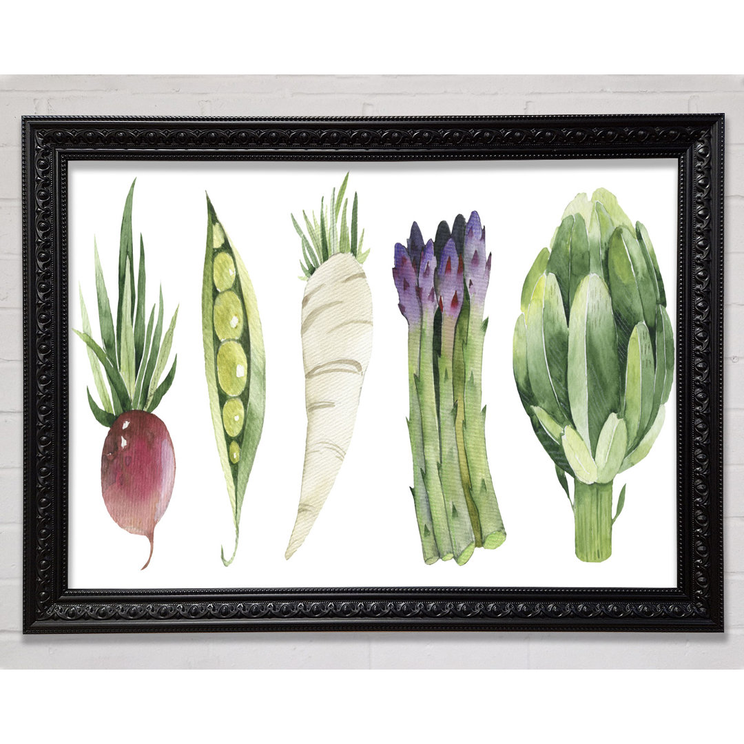 Leinwandbild Set Of 5 Veg