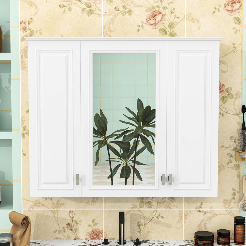 Bathroom Wall Cabinet with 5 Adjustable Shelves