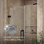 Components 71-1/2-In X 46-3/4-In Frameless Pivot Shower Door With 3/8-In Crystal Clear Glass And Back-To-Back Vertical Door Pulls-80425803
