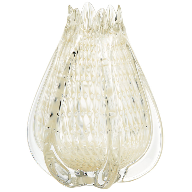 Crown Handmade Glass Table Vase, 24" H x 18" W x 18" D