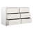 6-Drawer Dresser With Large Fabric Drawers, White-1167081147