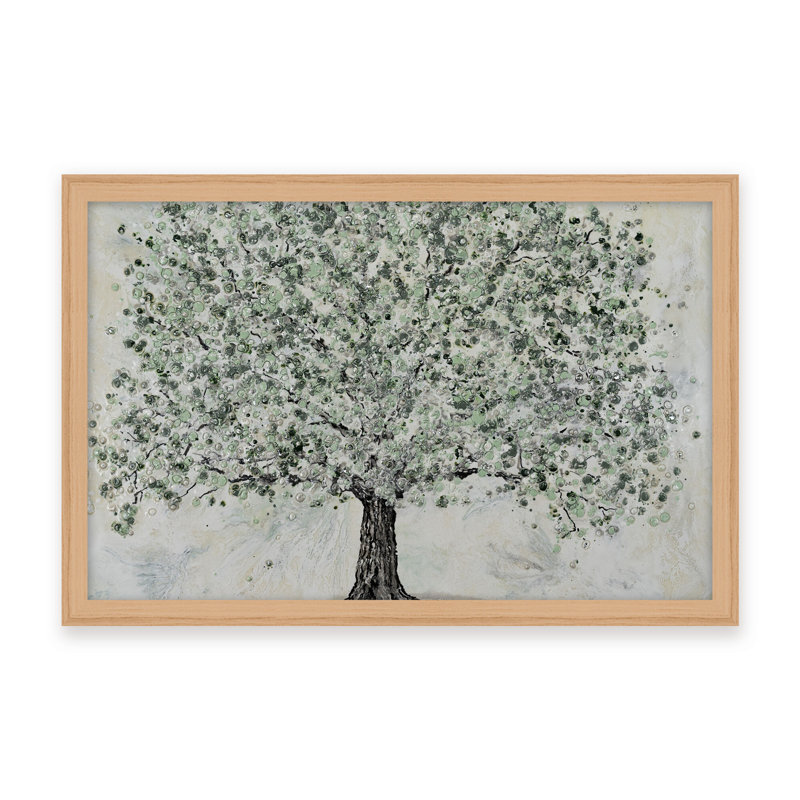Nature Inspired "Radiant Renewal" Canvas Wall Art By , 30" H x 40" W, Framed Print, Black